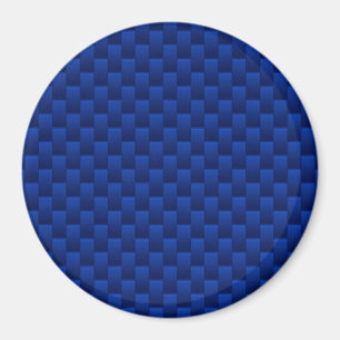 Accent Blue Carbon Fiber Like Print Background Magnet