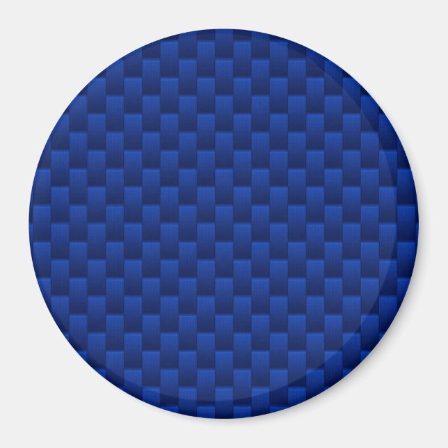 Accent Blue Carbon Fiber Like Print Background Magnet (Front)