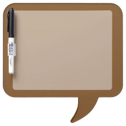 Accent Brown Background Color You Can Customize Dry Erase Board