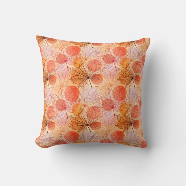 Accent Pillow-Autumn Leaves Throw Pillow (Front)