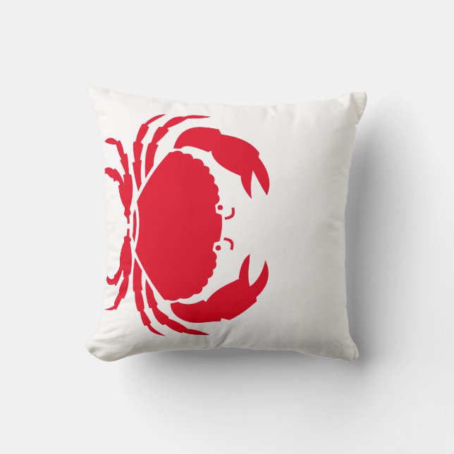 Accent Pillow-Crab Throw Pillow (Front)