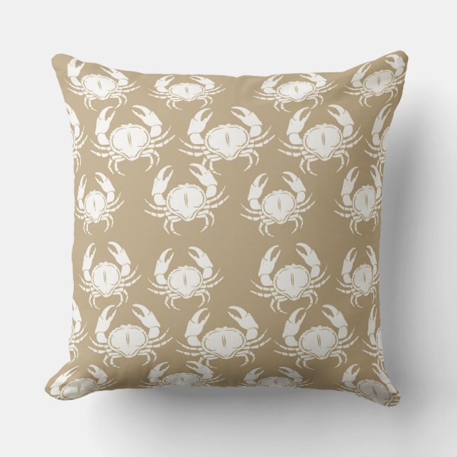 Accent Pillow-Crabs Throw Pillow (Front)