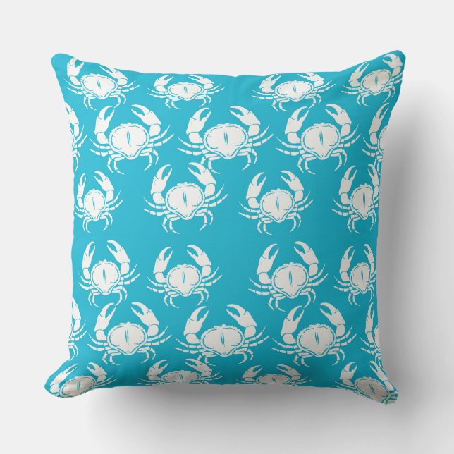 Accent Pillow-Crabs Throw Pillow (Front)
