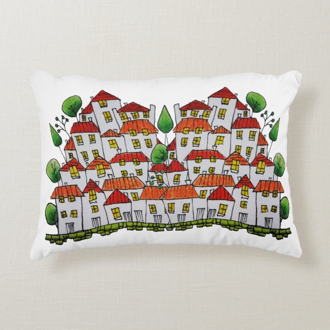 Accent Pillow (Doodle - Hand-drawn) (Front)