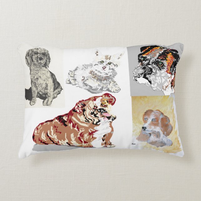 Accent Pillow : Favorite Pets (Front)