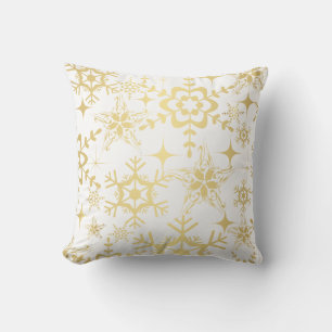 Accent Pillow-Holiday Snowflakes Throw Pillow
