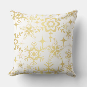 Accent Pillow-Holiday Snowflakes Throw Pillow