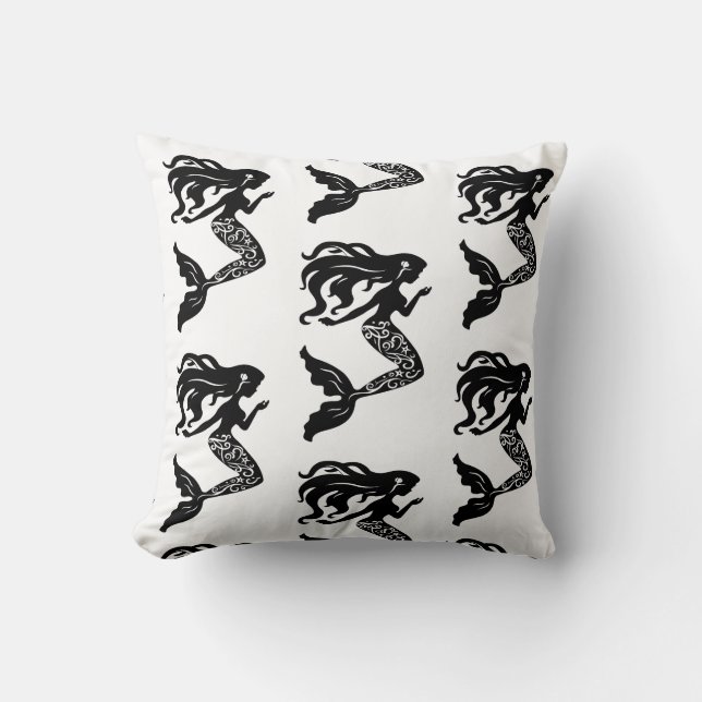 Accent Pillow-Mermaid Throw Pillow (Front)
