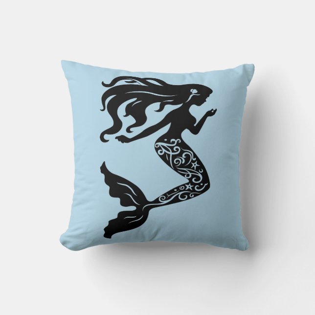 Accent Pillow-Mermaid Throw Pillow (Front)