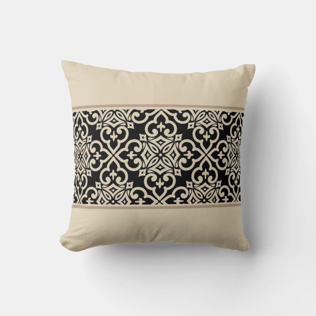 Accent Pillow-Moroccan Print Throw Pillow (Front)