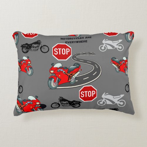Accent Pillow Motorcycles are everywhere