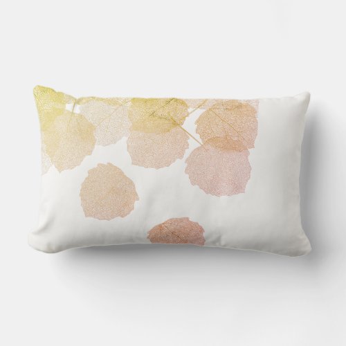 Accent Pillow_ Nature Leaves Lumbar Pillow