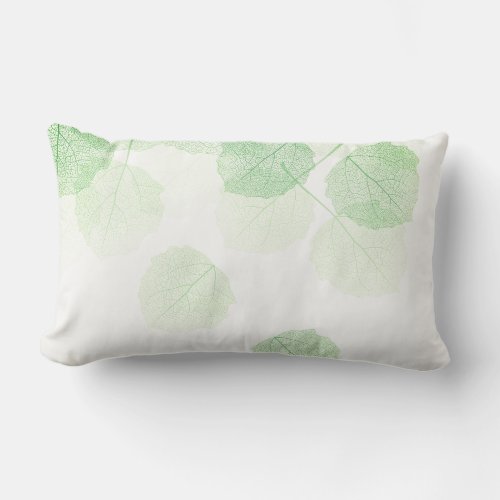 Accent Pillow_ Nature Leaves Lumbar Pillow