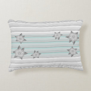 Accent Pillow Pastel With Grey and Teal