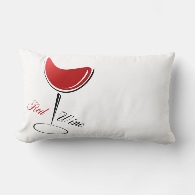 Accent Pillow-Red Wine Throw Pillow (Front)
