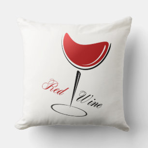 Accent Pillow-Red Wine Throw Pillow