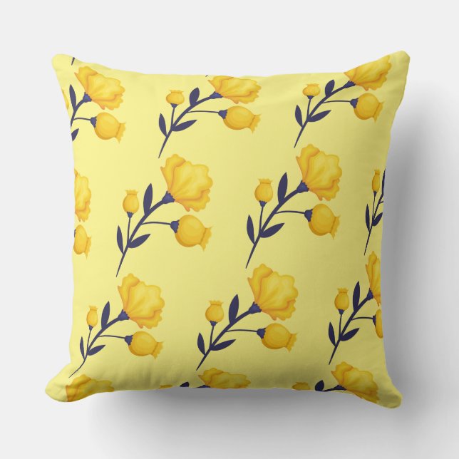 Accent Pillow-Tulips Throw Pillow (Front)