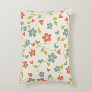 Accent Pillow with Spring Flowers