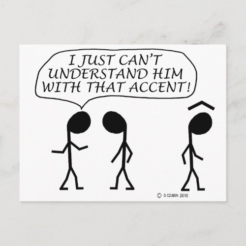 Accent Postcard