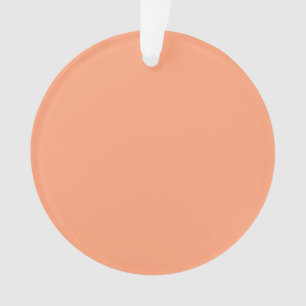 Accent Salmon Pink Color Customizable Ornament