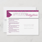 Accent Sheet or Mani Pack Card with Envelope (Back)