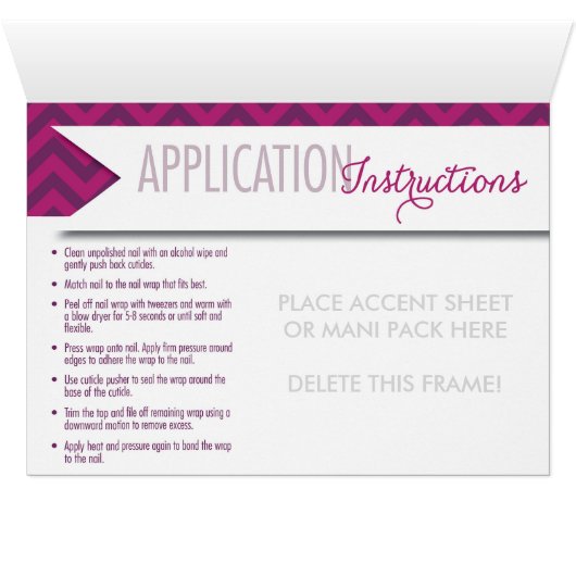 Accent Sheet or Mani Pack Notecard with Envelope (Inside Horizontal (Bottom))