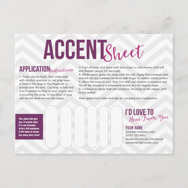 Accent Sheet Postcards (Front)