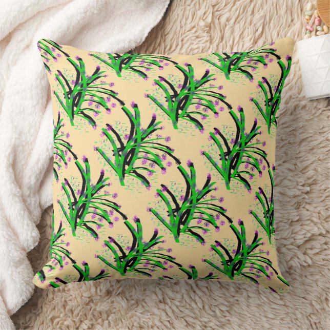 Accent Shrub Decorative Sand Throw Pillow (Blanket)