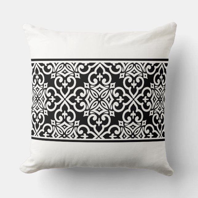 Accent Throw Pillow-Moroccan Print Pillow (Front)