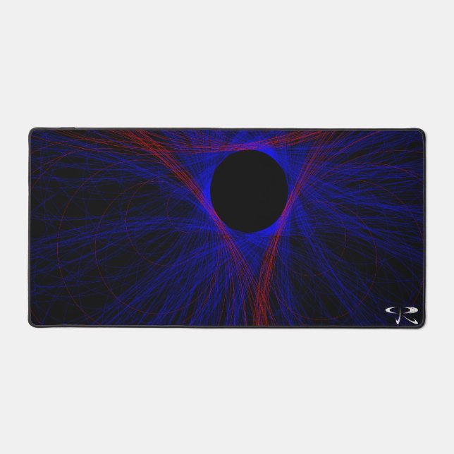 Accented Triangle Geometric Gaming Mouse Pad (Front)