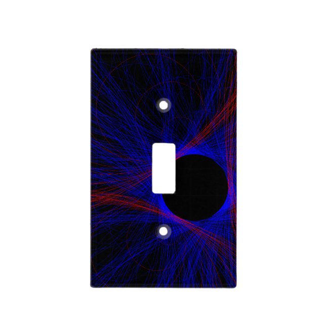 Accented Triangle Geometric Light Switch Plate (Front)