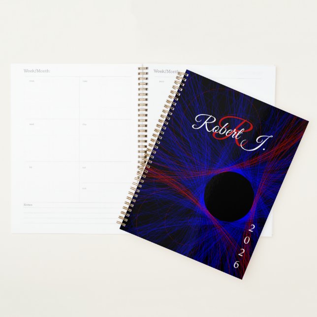 Accented Triangle Geometric Spiral Planner (Display)