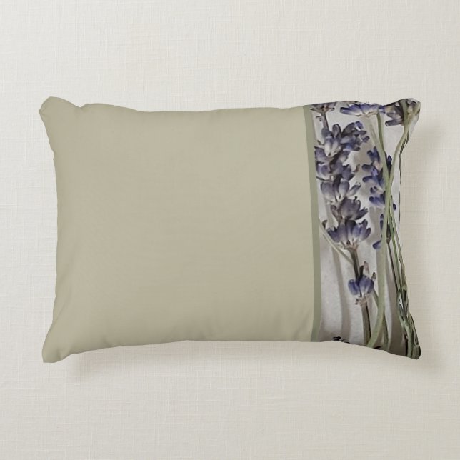 Accented With Lavender Lumbar Pillow (Front)