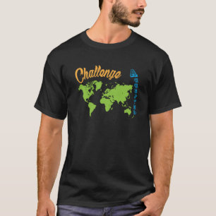 Accept a Travelling Challenge with a World Map T-Shirt