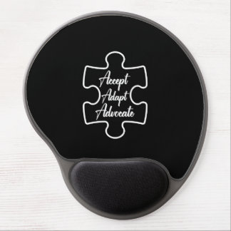 Accept Adapt Advocate Autism Awareness Cute Autism Gel Mouse Pad