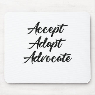 Accept Adapt Advocate Autism Awareness Cute Autism Mouse Pad