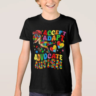 Accept Adapt Advocate Autism Awareness Puzzle Tri-Blend Shirt