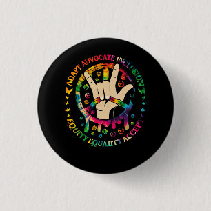 Accept Adapt Advocate Inclusion Equity Equality Pe Button