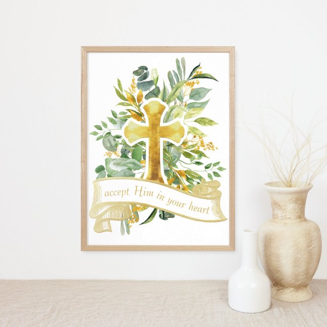 Accept Jesus in your Heart -  Christian Faith Poster (Creator Uploaded)