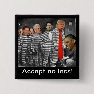 Accept no less button. pinback button
