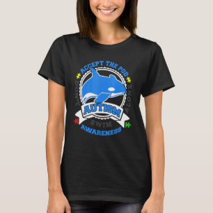 Accept The Pod Blue Orca Autism Awareness Dont Swi T-Shirt