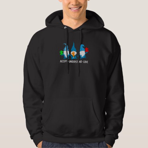 Accept Understand Love Asd Rainbow Flower Autism A Hoodie