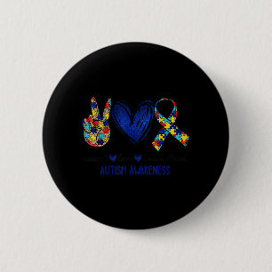 Accept Understand Love Autism Awareness Autism Mo Button
