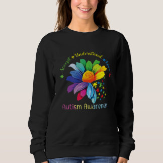 Accept Understand Love Autism Awareness Daisy Apri Sweatshirt