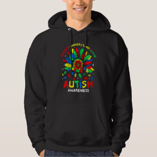 Accept Understand Love Autism Awareness Sunflower  Hoodie