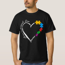 Accept Understand Love Autism Awareness T-Shirt