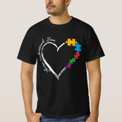 Accept Understand Love Autism Awareness T_Shirt