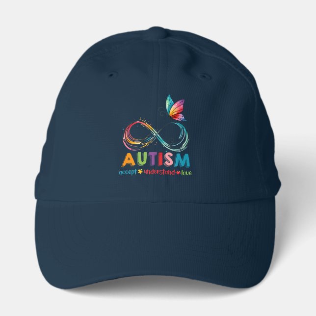 Accept, Understand, Love – Butterfly Faith Autism  Performance Cap (Front)