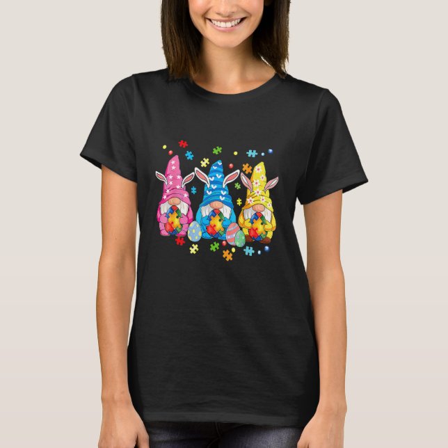 Accept Understand Love Gnome Autism Awareness East T-Shirt (Front)