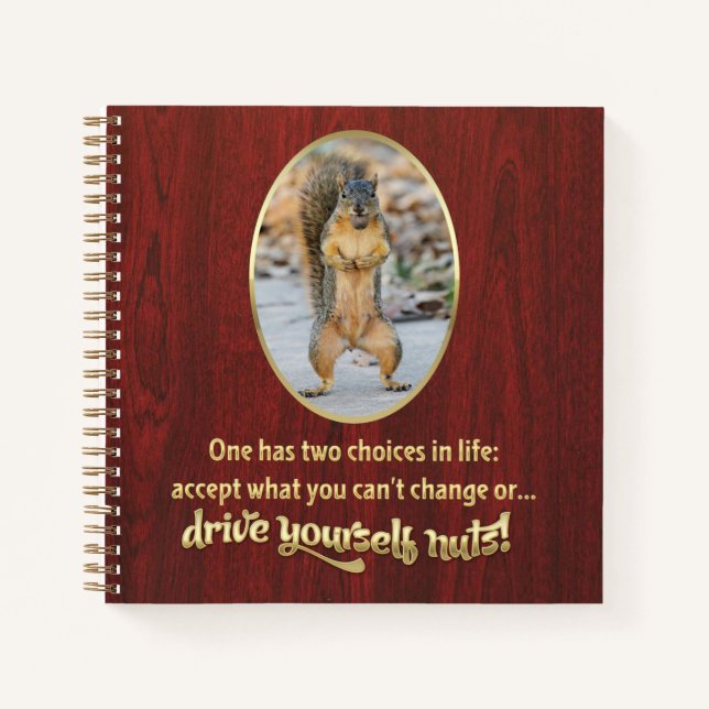 Accept what you can't change or drive yourself notebook (Front)
